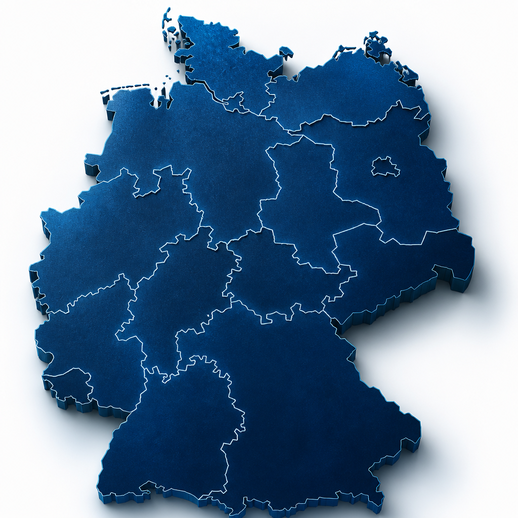 Karte von Deutschland – Alle Bundesländer