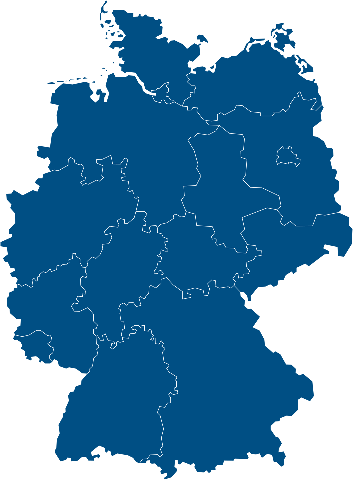 Karte von Deutschland – Alle Bundesländer